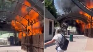 Gardaland, grave incendio: fuggi fuggi delle persone in preda al panico