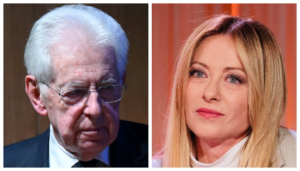 Monti elogia Meloni in Senato, lei lo gela: “Io a differenza di altri…”